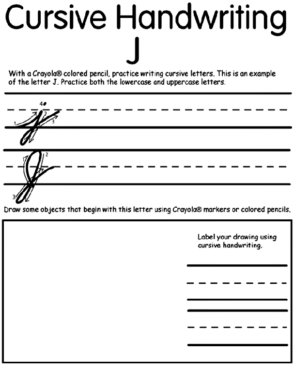 How to write in cursive uppercase and lowercase